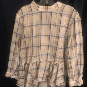 Plaid blouse